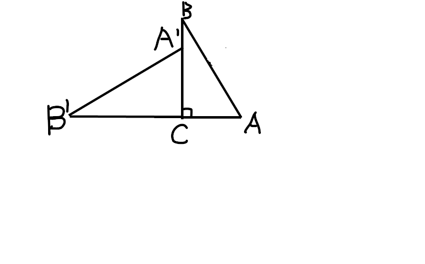 如图,直角三角形a"b"c是直角三角形abc绕直角顶点c逆时针旋转90度