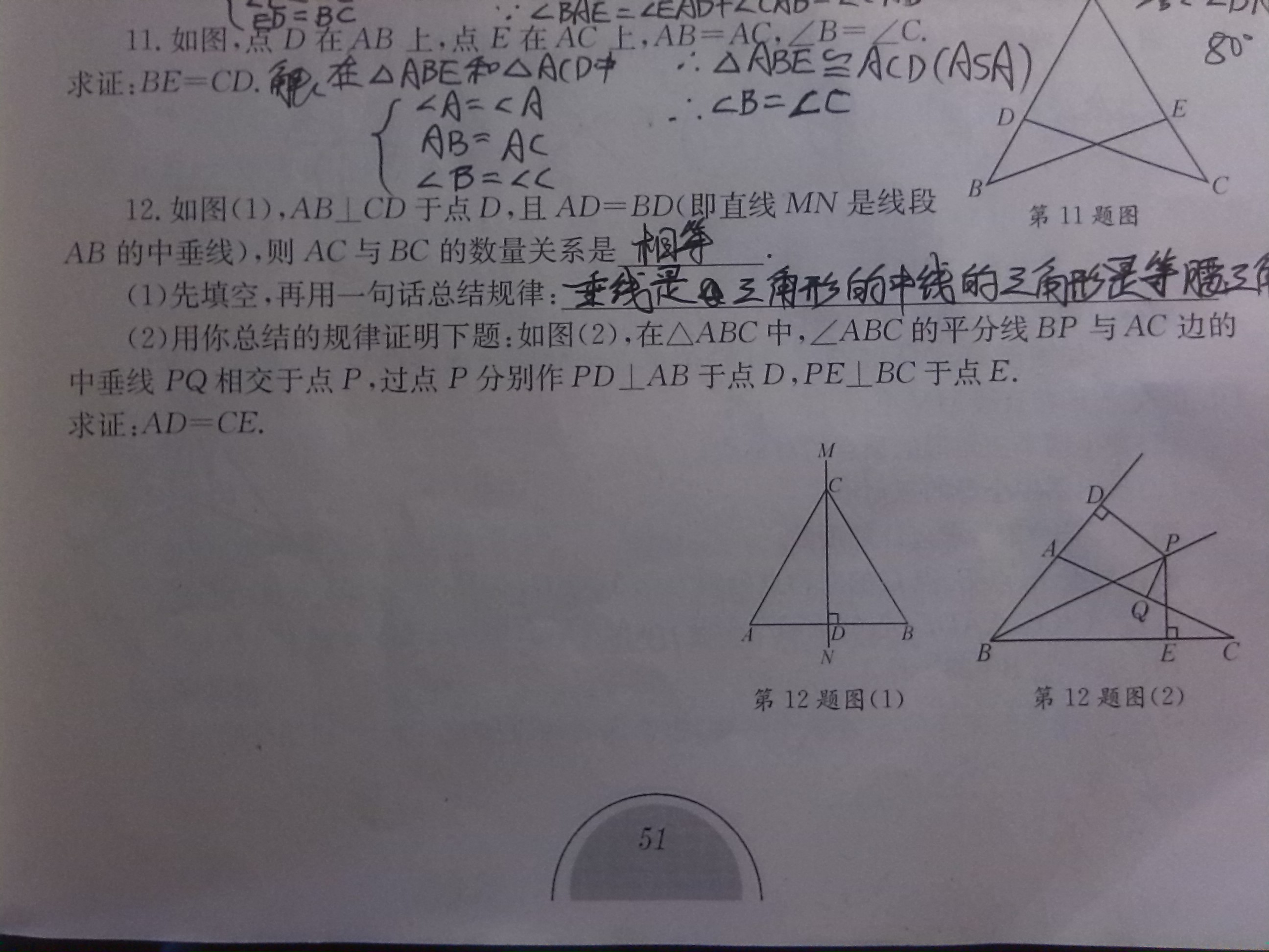 初二数学几何证明题,线段题