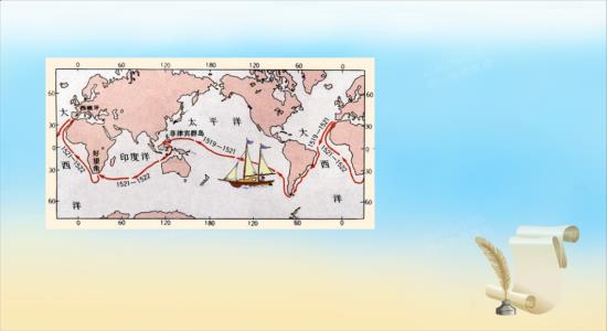 老师麦哲伦航海的路线是什么_初一地理